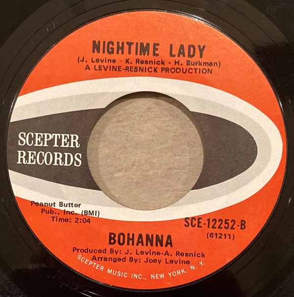 Bohanna : Jamaica / Nightime Lady (7", Single, Ter)