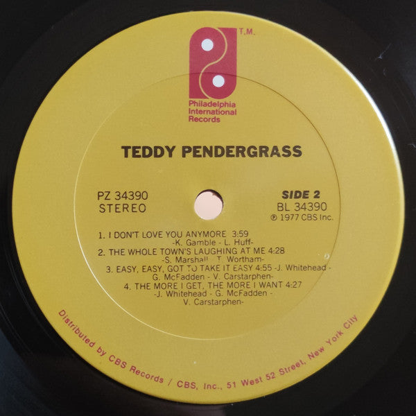 Teddy Pendergrass : Teddy Pendergrass (LP, Album, Pit)