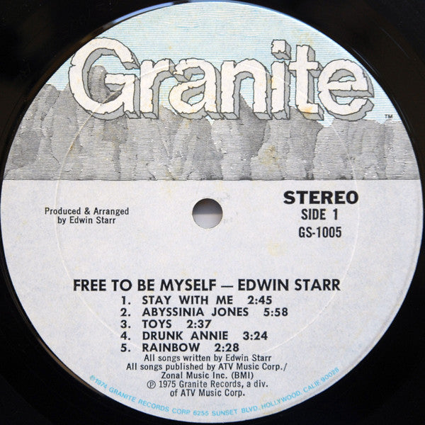 Edwin Starr : Free To Be Myself (LP, Album)