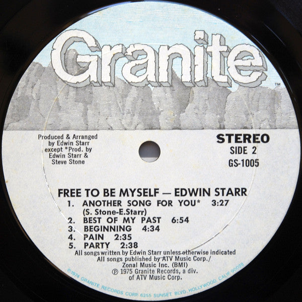 Edwin Starr : Free To Be Myself (LP, Album)