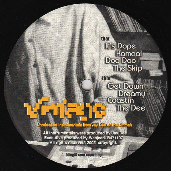 Jay Dee : Vintage: Unreleased Instrumentals (12")