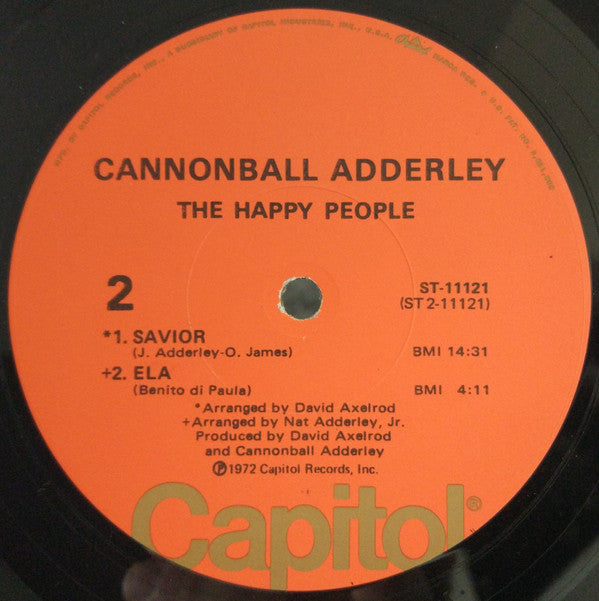 The Cannonball Adderley Quintet : The Happy People (LP, Album, Win)