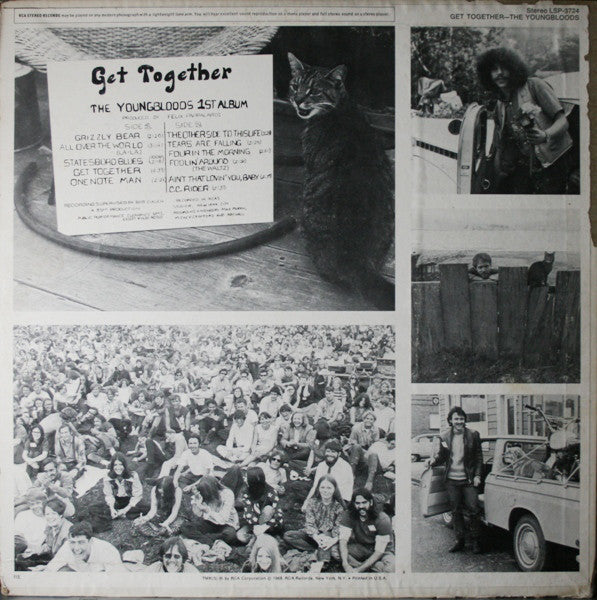 The Youngbloods : Get Together "The Youngbloods First Album" (LP, Album, RE, Ind)