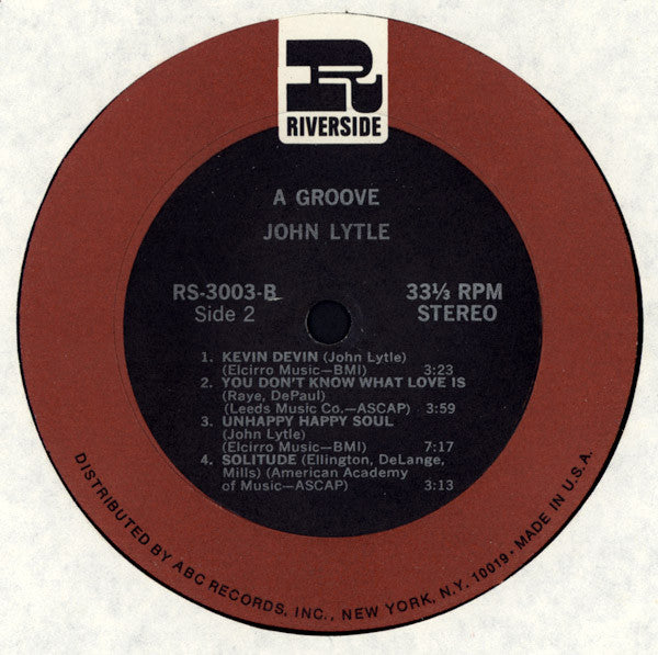 Johnny Lytle : A Groove (LP, Album, RE, RM)