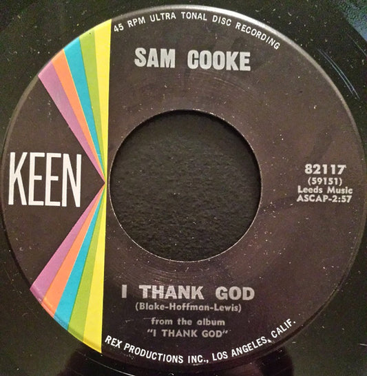 Sam Cooke : I Thank God / With You (7", Single)