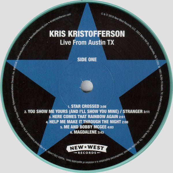 Kris Kristofferson : Live From Austin TX (LP, Tur + LP, S/Sided, Tur + DVD-V, Multichannel +)