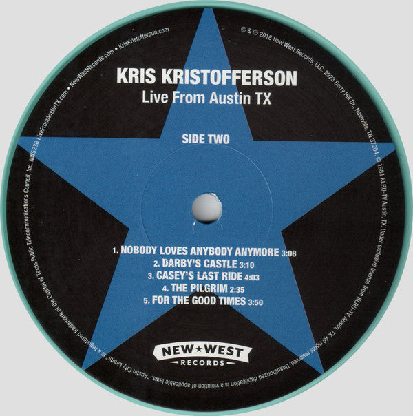Kris Kristofferson : Live From Austin TX (LP, Tur + LP, S/Sided, Tur + DVD-V, Multichannel +)