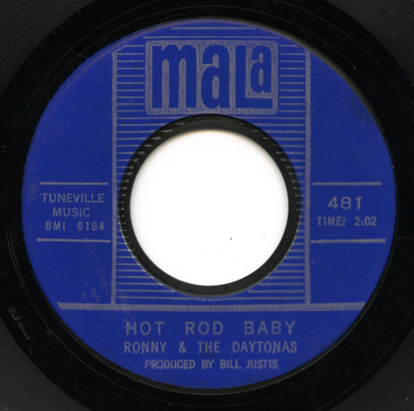 Ronny & The Daytonas : G.T.O. / Hot Rod Baby (7", Single, Styrene, Bes)