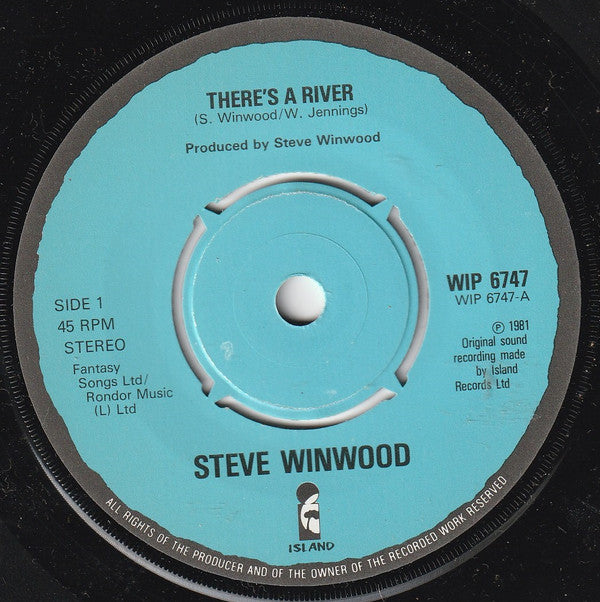 Steve Winwood : There's A River (7", Single)