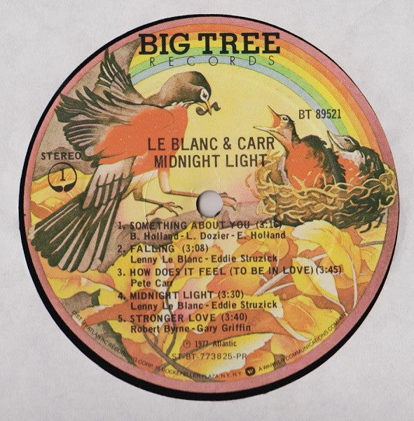 LeBlanc & Carr : Midnight Light (LP, Album, PR )