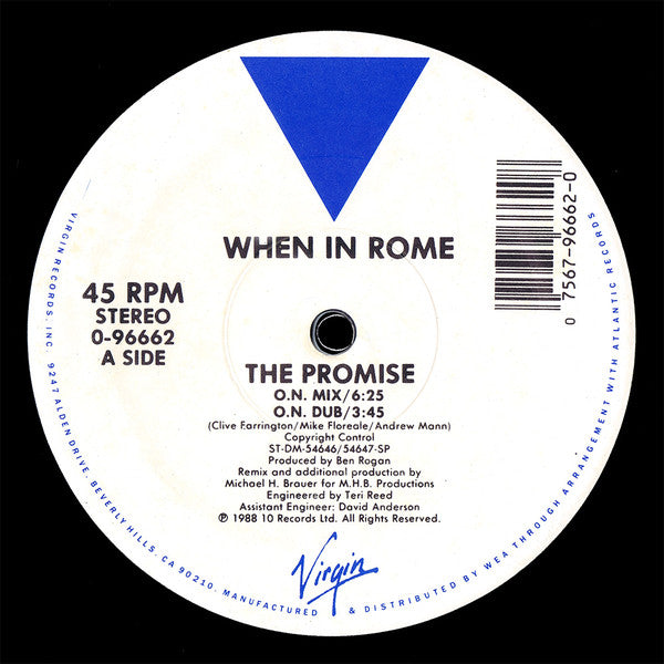 When In Rome : The Promise (12")