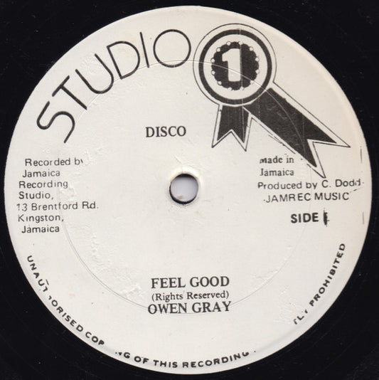 Owen Gray / Jah Hugh : Feel Good / Down Presser Man (12")