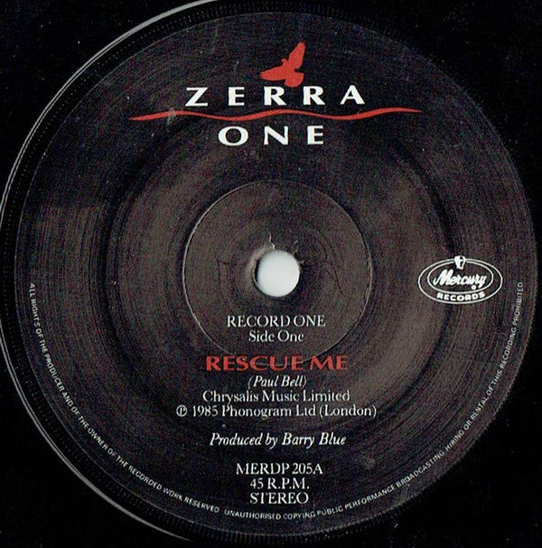 Zerra One* : Rescue Me (2x7", Single)