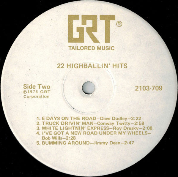 Various : 22 High-Ballin' Hits! (2xLP, Comp)