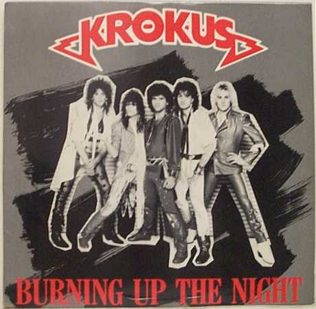 Krokus : Burning Up The Night (12", Single, Promo)