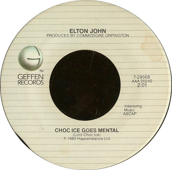 Elton John : Kiss The Bride (7", Single, Spe)