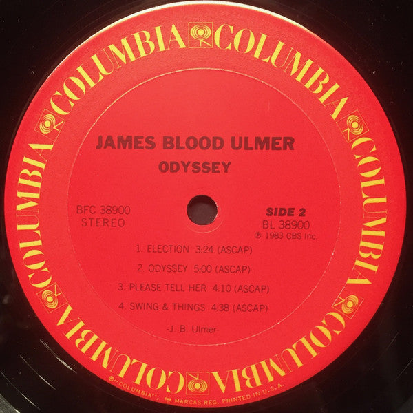 James Blood Ulmer : Odyssey (LP, Album, Pit)