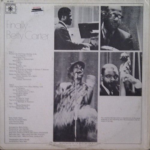 Betty Carter : Finally (LP, Album)