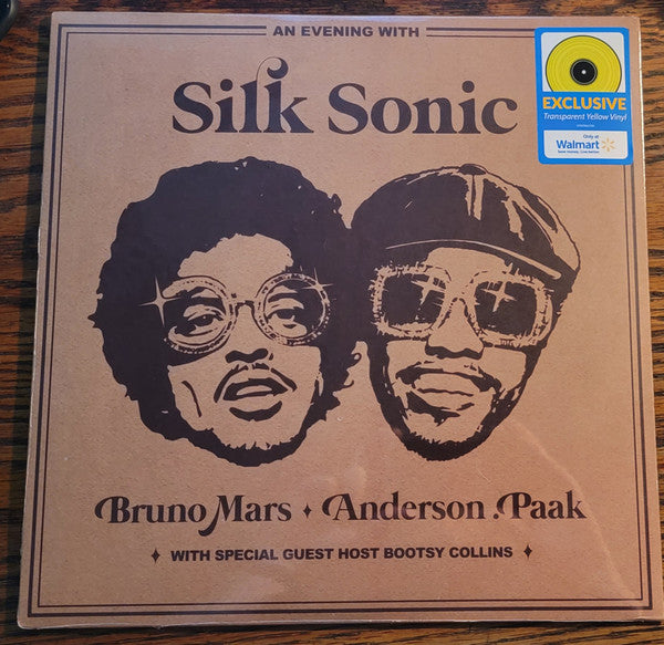 Silk Sonic : An Evening With Silk Sonic (LP, Album, Yel)