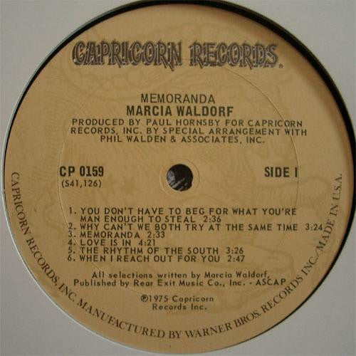 Marcia Waldorf : Memoranda (LP, Album)