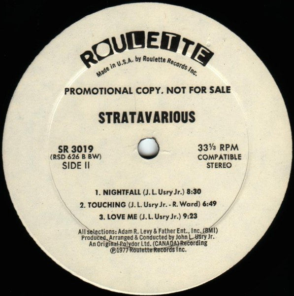 Stratavarious : Stratavarious (LP, Album, Promo)