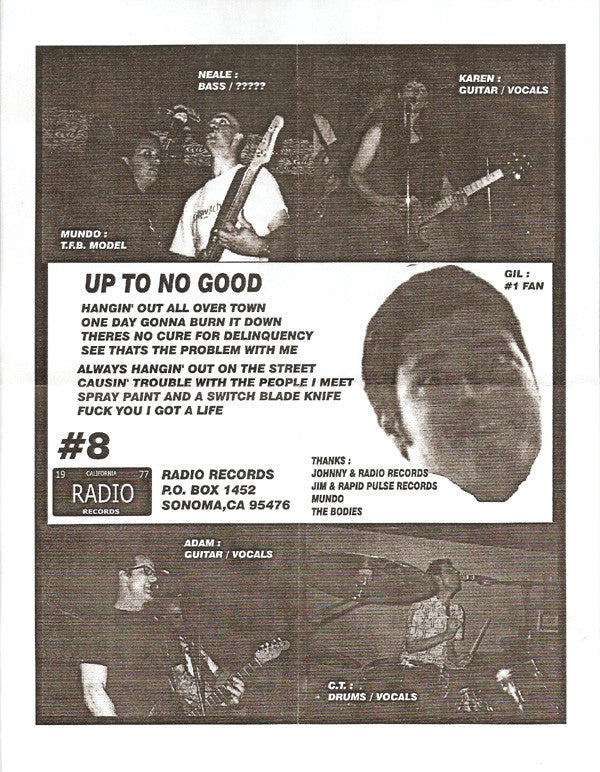 Trust Fund Babies : Up To No Good E.P. (7", EP)