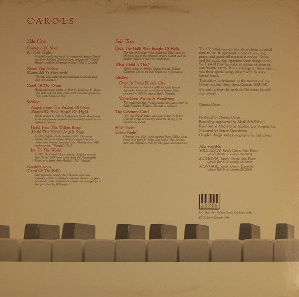 Sandy Owen : Carols (LP)