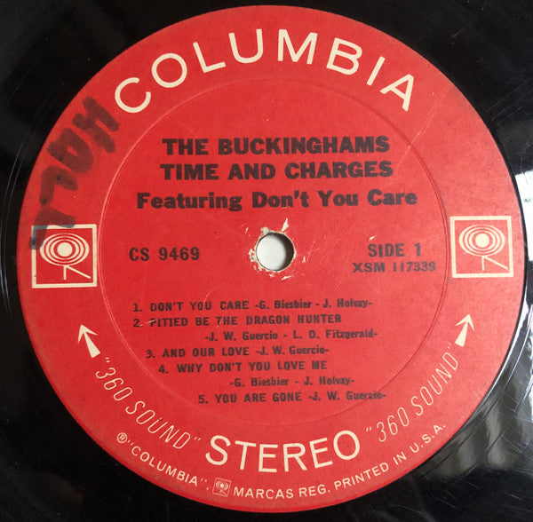 The Buckinghams : Time & Charges (LP, Album, Ter)