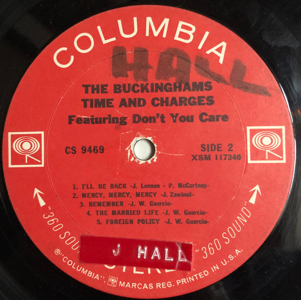 The Buckinghams : Time & Charges (LP, Album, Ter)