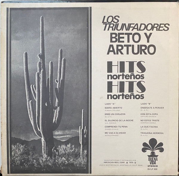 Beto Y Arturo : Los Triunfadores (LP, Album)