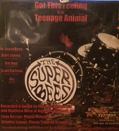 The Superbees : Got This Feeling / Teenage Animal, Las Vegas Shakedown (7", Single, S/Edition, Whi + CD, EP, Ltd)