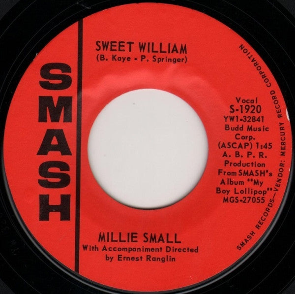 Millie Small : Sweet William (7", Single)