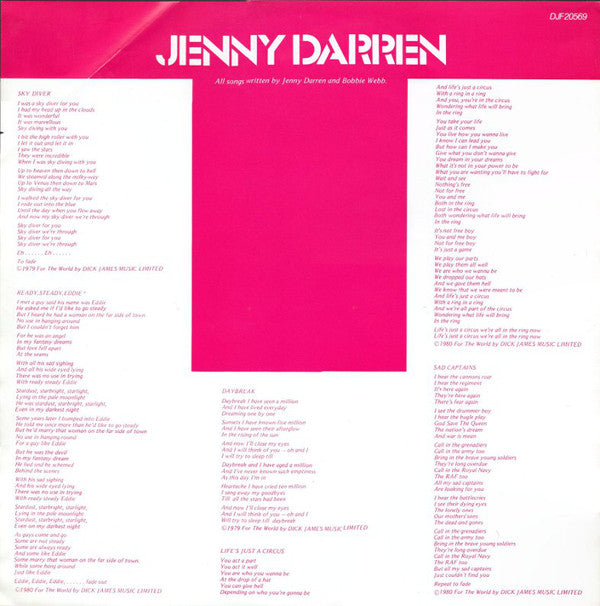 Jenny Darren : Jenny Darren (LP, Album)