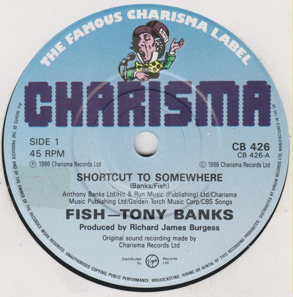 Fish / Tony Banks : Shortcut To Somewhere (7", Single)