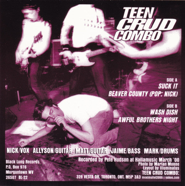 Teen Crud Combo : Suck It (7", EP)