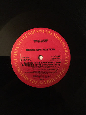 Bruce Springsteen : Dancing In The Dark (12", Single, Promo)