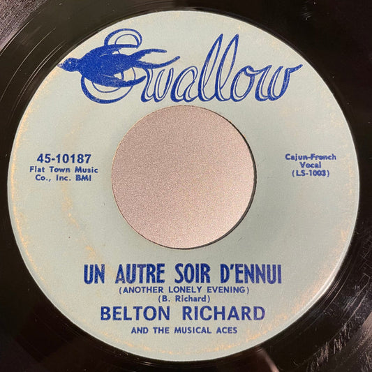 Belton Richard & The Musical Aces : Un Autre Soir D'Ennui / Who Diggie? (7")