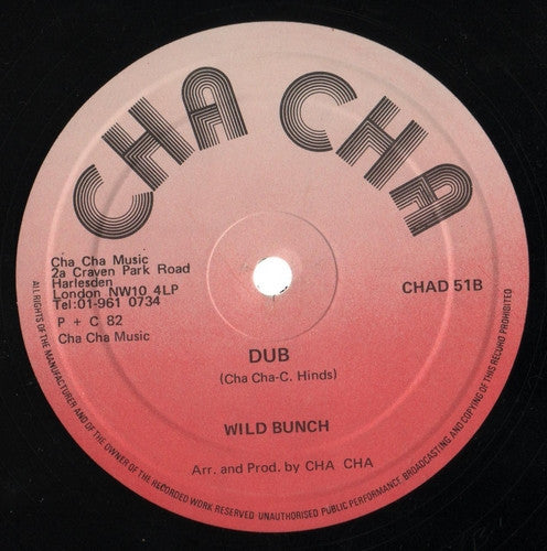 Wailing Soul* / Wild Bunch* : Grabbing + Running / Dub (10", Single)