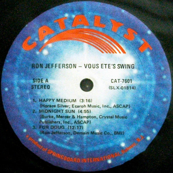 Ron Jefferson : Vous Ete's Swing (LP)