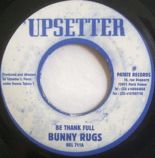 Bunny Rugs : Be Thank Full / Big May (7", RE)