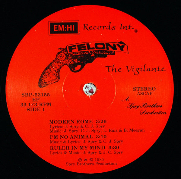 Felony (4) : The Vigilante (LP)