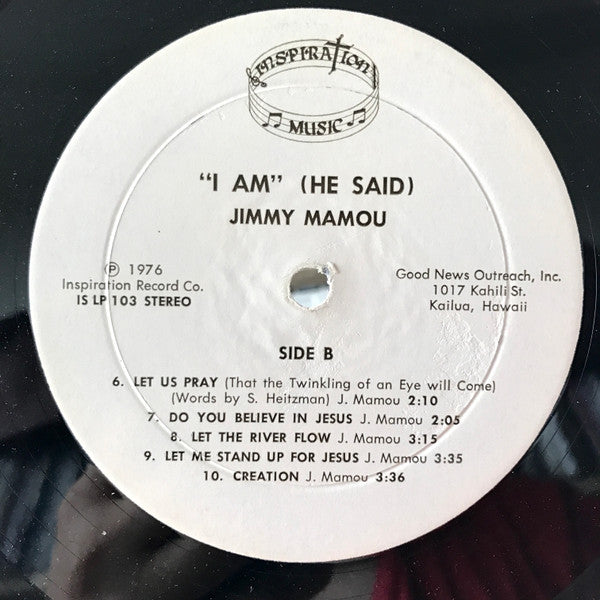 Jimmy Mamou : I Am He Said (LP, Album)