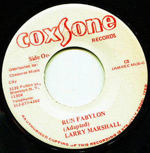 Larry Marshall : Run Babylon (7", RP)