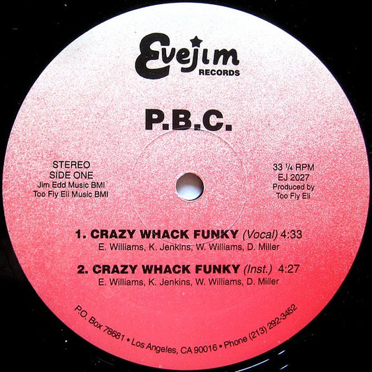 Positive Black Composers : Crazy Whack Funky (12")