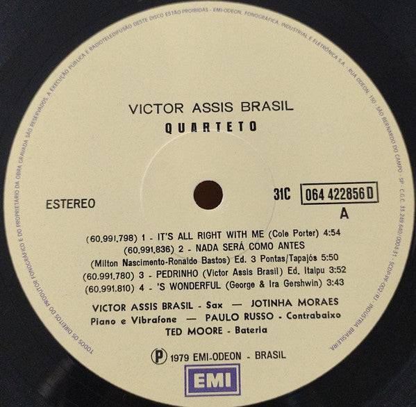 Victor Assis Brasil Quarteto : Pedrinho (LP, Album, RE, Gat)