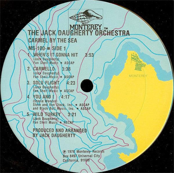 The Jack Daugherty Orchestra : Carmel By The Sea (LP)