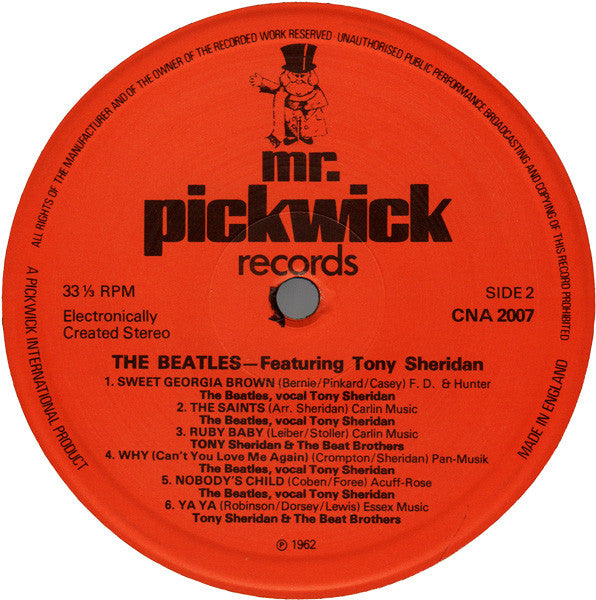 The Beatles Featuring Tony Sheridan : The Beatles Featuring Tony Sheridan (LP, Comp, RE)