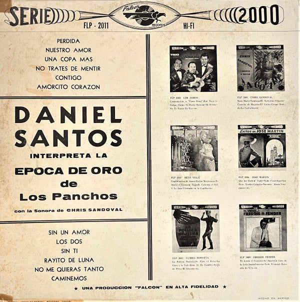 Daniel Santos : La Epoca De Oro De Los Panchos (LP, Album)