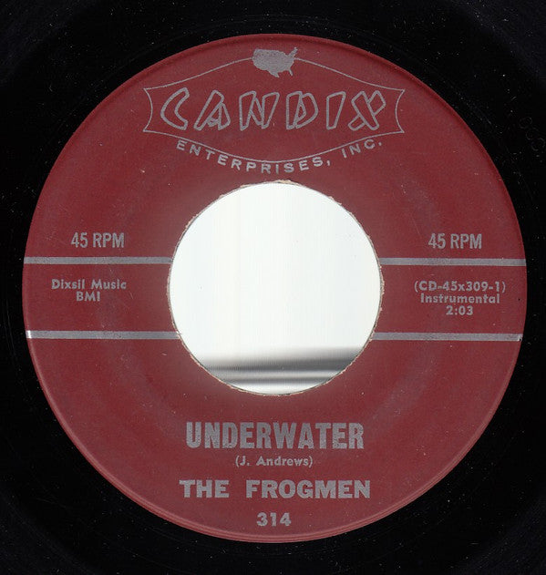 The Frogmen (2) : Underwater (7", Single, Roc)