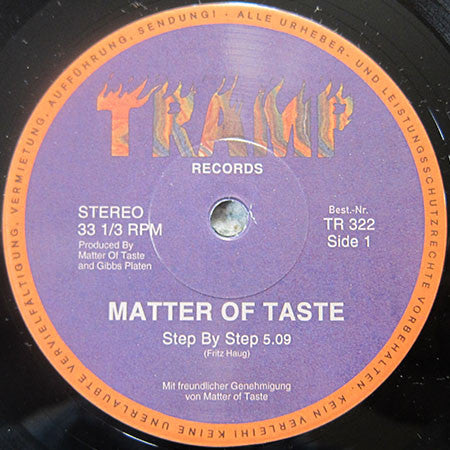 Matter Of Taste : Step By Step (7", Single)